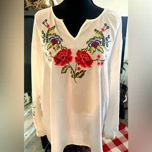Blouse Ladies Embroidered